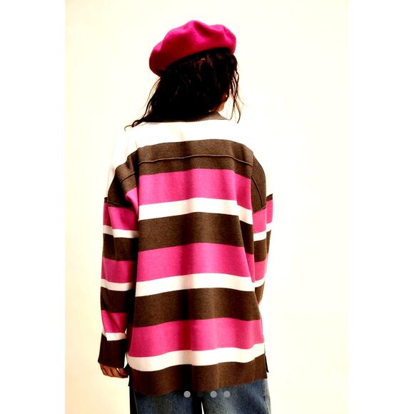 Free People League Of Her Own Cardigan Aurora Pinecone Combo M - Picture 4 of 4